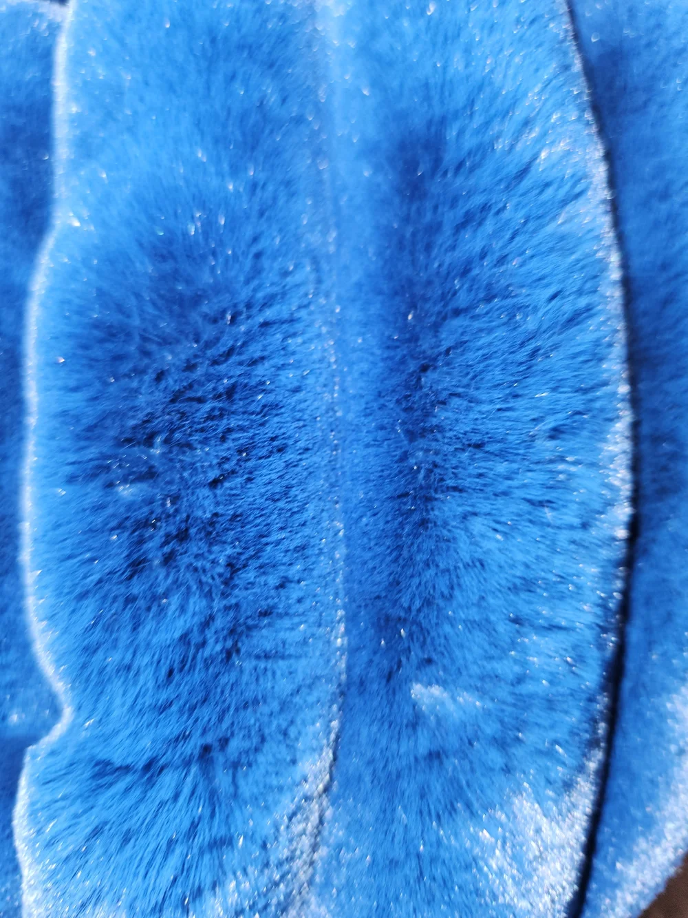 NWT Minky Couture Monster Size Blanket Deep Royal Blue Plush Ribbed Throw 60X72